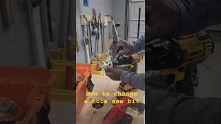 How to change a hole saw bit Wesdoesit tools 1stdayoftools holesaw drill [upl. by Nitsua]