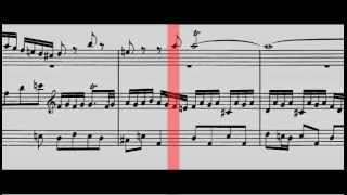 BWV 578  quotLittlequot Fugue in G Minor Scrolling [upl. by Tarkany910]