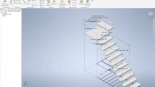 Autodesk Inventor 2020 Stairs etc Winder treads 37 With link to incomplete model [upl. by Harle]