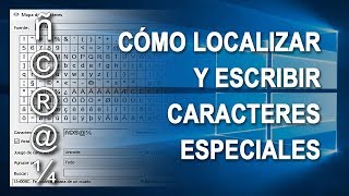 Cómo localizar escribir y utilizar símbolos o caracteres especiales en Windows [upl. by Dnomhcir292]