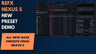 Refx Nexus 5 New Preset Library category Bass [upl. by Isaacson891]