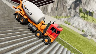 BeamNG Drive  Is There No Car That Can Go Up The Stairs [upl. by Inglebert315]