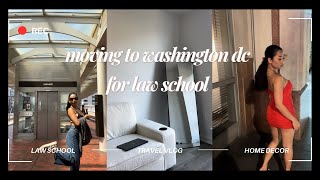 moving vlog moving to DC law school orientation prep  home decor shopping [upl. by Nirek]