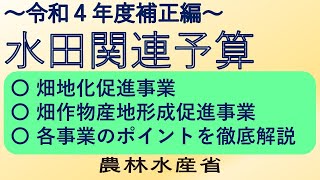 （１－２）【令和４年度補正編】令和５年産に向けた水田関連予算について [upl. by Haram435]