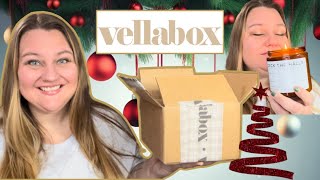 ARTISAN CANDLE SUBSCRIPTION BOX 🕯️ UNBOXING “DECK THE HALLS” FROM VELLABOX [upl. by Manoop809]