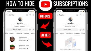 How to hide subscriptions on YouTube channel 2023  Keep subscriptions private [upl. by Ahsiki]