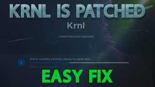 How to fix KRNL is Currently Patched Roblox Auto Updates [upl. by Kaden294]