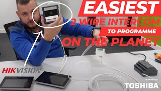 How to setup Hikvisions NEW 2 Wire Intercom DSKD7003EYIME2 [upl. by Aihtak]