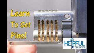 211 How Lock Picking Works Learn How To Identify Set Pins [upl. by Tammara64]