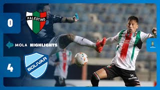 POKER TRAVOLGENTE DEL BOLIVAR  PALESTINO VS BOLIVAR 04  GOL amp HIGHLIGHTS  LIBERTADORES MOLA TV [upl. by Rehtul277]