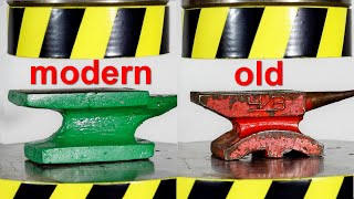 HYDRAULIC PRESS VS OLD AND MODERN ANVIL [upl. by Bremen147]