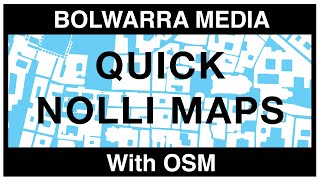 How to make a Nolli map with OSM [upl. by Novyaj]