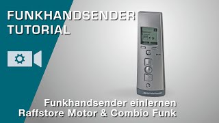 Funkhandsender einlernen bei Raffstore Motor mit Combio Funkempfänger [upl. by Kristina]