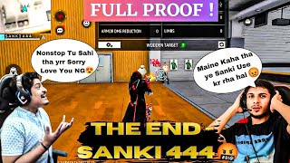 THE END  SANKI 444 🤬 Reality of GyanGaming Guild Member  Using Hack in Live NonstopGaming [upl. by Airrej]