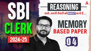 SBI Clerk Reasoning 202425  SBI Clerk Reasoning Memory Based Paper 4  By Saurav Singh [upl. by Leonid]