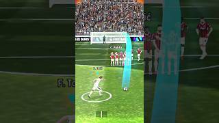 F Totti Impossible angle freekick challenge 🔥shortsefootballpespes2021 [upl. by Mcferren]