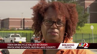 Teen killed in crash involving school bus in Lake County [upl. by Ohcamac]