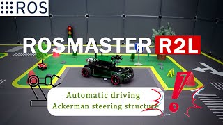 ROSMASTER R2L ROS Robot with Ackermann structure for Jetson NANO 4GBXavier NXTX2 NX [upl. by Noremac]