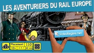 Règles additionnelles de Les Aventuriers du Rail EUROPE par rapport a la version USA 110b [upl. by Erdnua]