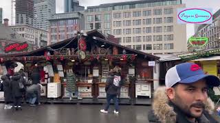 Christmas Market in Frankfurt [upl. by Ardnekal]