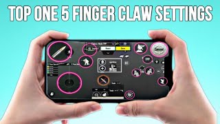 5 finger claw settings 🔥sensitivity amp gameplay 😍✅ [upl. by Nna]