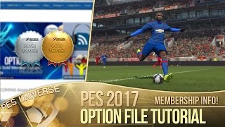 TTB PES 2017  Option File Tutorial  PES Universe Membership Bonuses [upl. by Batish214]