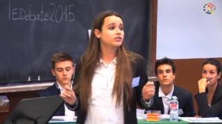 Final VI Torneo Escolar de Debate Comunidad de Madrid 2015 [upl. by Notsuoh]