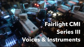 Fairlight CMI  Series III  Voices amp Instruments [upl. by Madoc496]