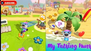 Talking Hank Island Adventure 🏝️  Fun Gameplay amp Cute Animal Friends 🐶✨ [upl. by Oriaj480]