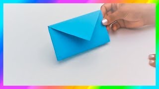 Cómo hacer SOBRES de papel sin pegamento★ Origami★Sobres para cartas  PapelyManualidades [upl. by Boyer67]