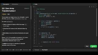 Leetcode weekly contest 424  Zero Array Transformation I  Solution [upl. by Nylra595]