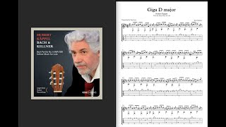 Gigue in D major David Kellner  Herbert Kappel Transcription [upl. by Arzed40]