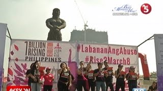 Grupo ng mga kababaihan idinaan sa sayaw ang laban sa karahasan [upl. by Yanat]