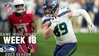 Seattle Seahawks vs Arizona Cardinals Game Highlights  NFL 2023 Week 18 [upl. by Kcirre241]