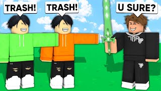 I Met TOXIC TWINS So I 1v2d Them Roblox Bedwars [upl. by Ardisj]