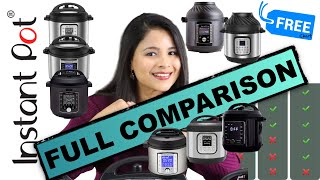 Instant Pot Comparison Chart 2024  Which Model Is Right For You [upl. by Eidissac]