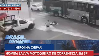 Chuvas em SP Defesa Civil faz alertas para pessoas em áreas de risco  Brasil Urgente [upl. by Hayley629]