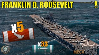 Franklin D Roosevelt 5 Kills amp 177k Damage  World of Warships Gameplay [upl. by Deeyn]