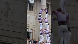 Castells in Barcelona  Travelling in Catalunya [upl. by Vani]