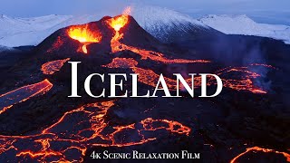 Iceland 4K  Scenic Relaxation Film With Calming Music [upl. by Waylon]