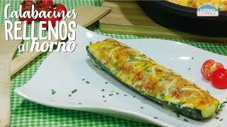 Calabacines rellenos de pollo y verduras Loli Domínguez  Receta paso a paso Tutorial [upl. by Cyprian]