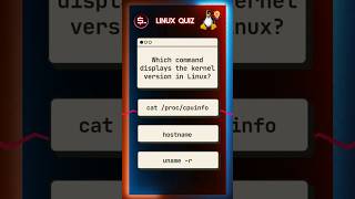 Which command displays the kernel version in Linux quiz learnlinux [upl. by Caton149]