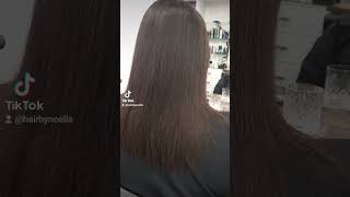 For a regrowth application Japanese permanent hair straightening JapaneseHairStraightening [upl. by Enowtna]