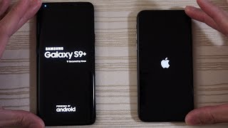 Galaxy S9 Plus vs iPhone X  Speed Test Can the Knight eat an Apple [upl. by Solracnauj]