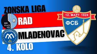 RAD  MLADENOVAC 07 09 2024 Zonska liga Beograd 4 Kolo [upl. by Neille199]