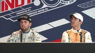 Ed Jones and Helio Castroneves Post Indy 500 News Conference [upl. by Anelahs]