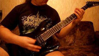 Fleshgod Apocalypse  Thru Our Scars guitar coveravi [upl. by Nimesh490]