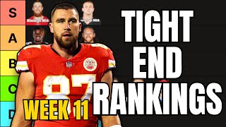 Top 18 Tight Ends Rankings For Week 11 Fantasy Football [upl. by Hekker402]