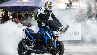 Suzuki GSX  S1000 STUNT RIDING  ARAS GIBIEZA [upl. by Annaes709]