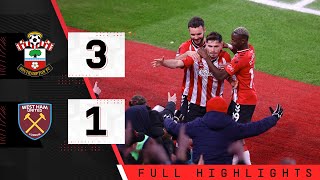 HIGHLIGHTS Southampton 31 West Ham United  Emirates FA Cup [upl. by Lian]